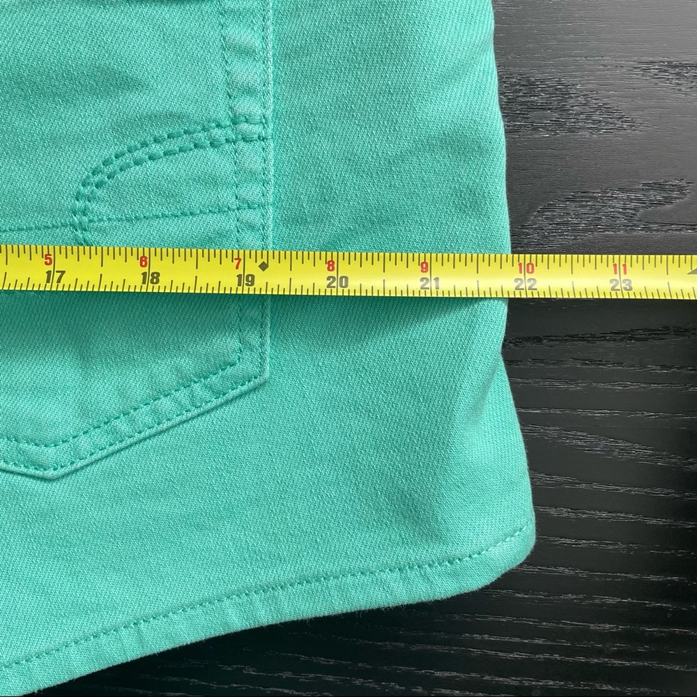 American Eagle Pastel Turquoise Denim Short Shorts - Picture 10 of 12